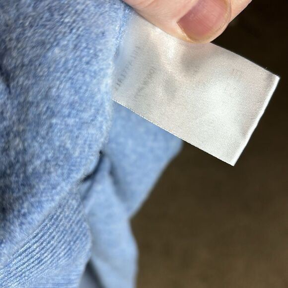 NAP loungewear women’s 100% wool blue drawstring lounge pants pockets - Picture 4 of 5